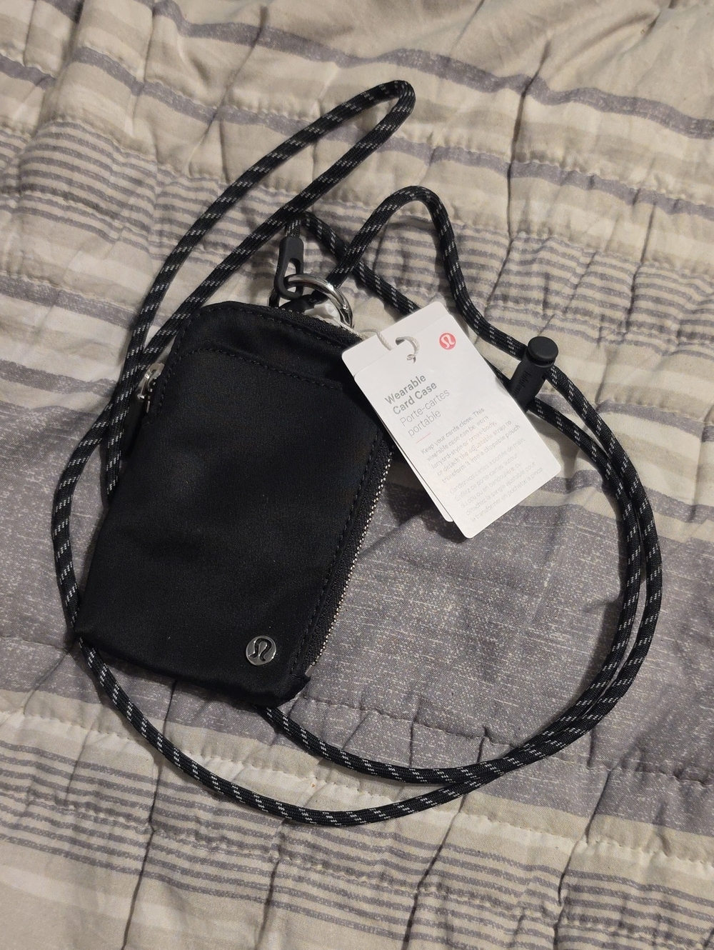 lululemon Wearable Card Case Wallet Black